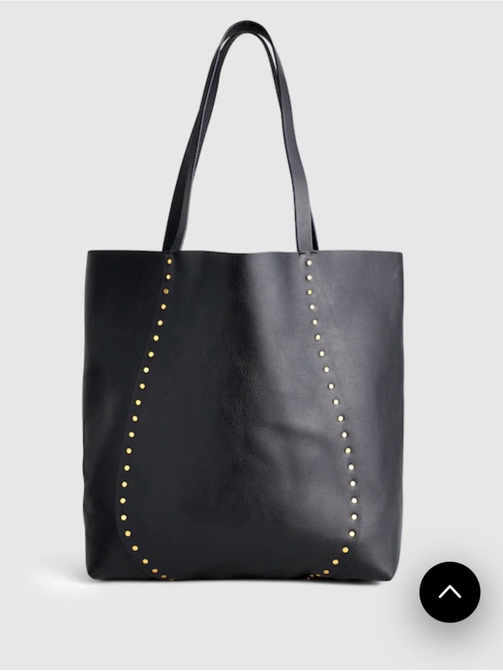 Madewell Studded Black Leather Tote